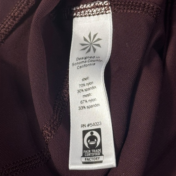 Athleta Ankle Tights Workout Yoga Leggings w/ reflective details Purple size MP - Picture 9 of 11